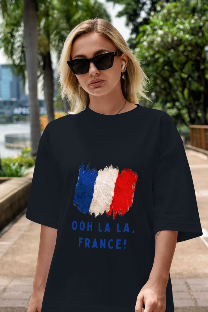 Oversized France Lover T-shirt for Women