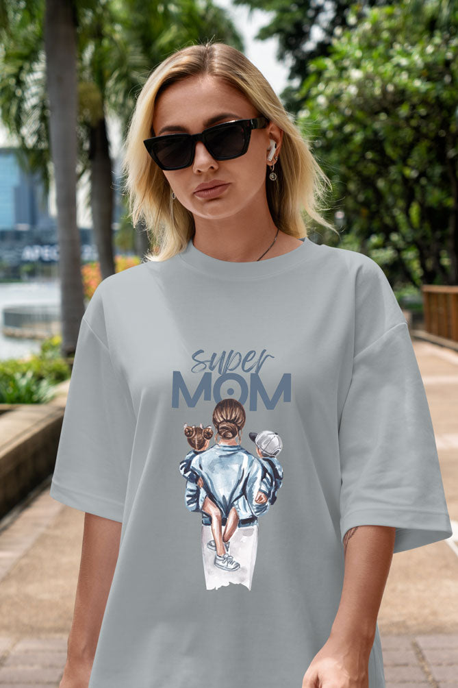 Super Mom Oversized T-shirt for Women