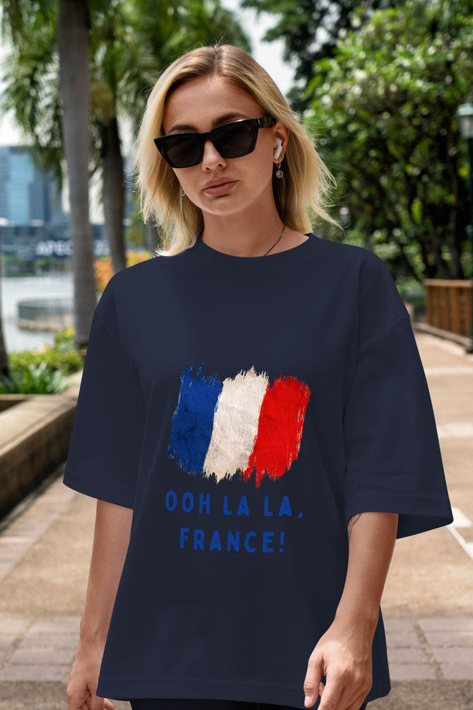 Oversized France Lover T-shirt for Women