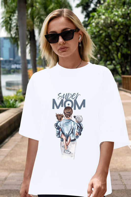 Super Mom Oversized T-shirt for Women