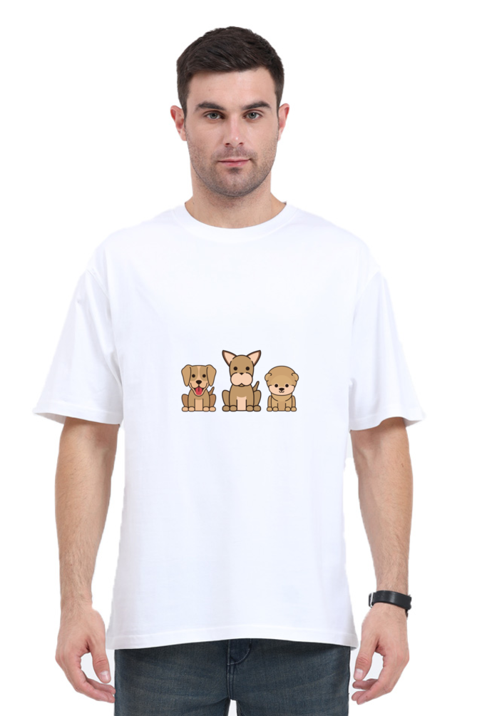 Men Oversized Dog Lover T-shirt | Best Men's Oversized Dog Lover T-Shirts