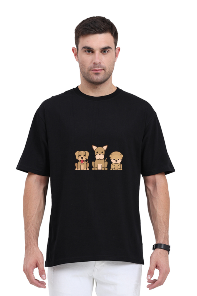 Men Oversized Dog Lover T-shirt | Best Men's Oversized Dog Lover T-Shirts