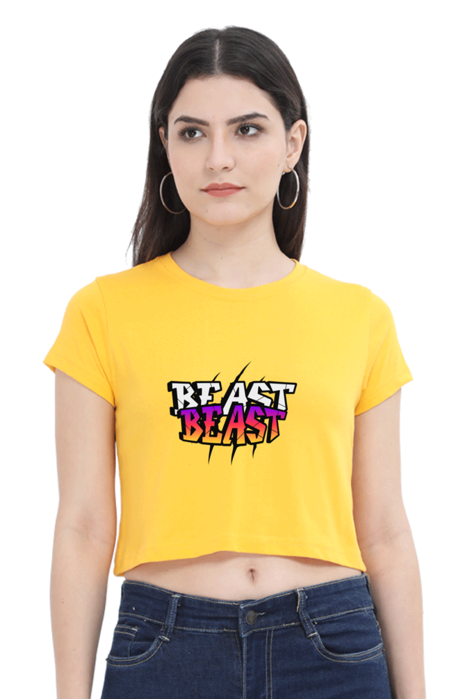 Beast Cool Crop Tops for Women