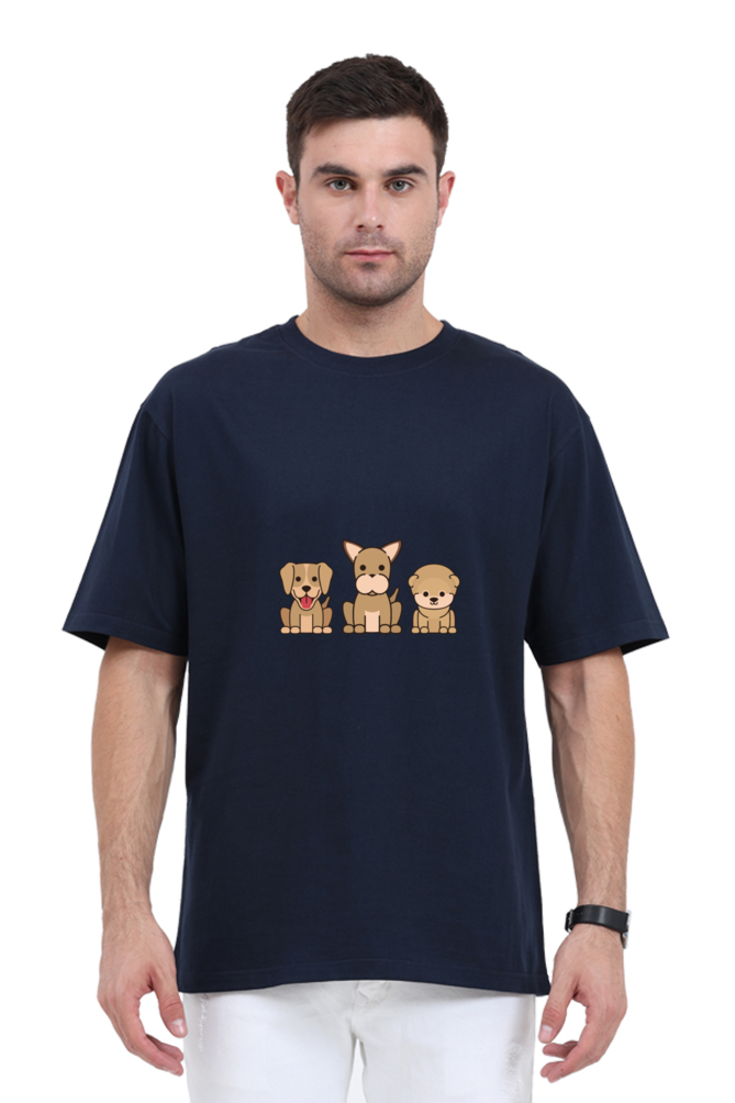 Men Oversized Dog Lover T-shirt | Best Men's Oversized Dog Lover T-Shirts