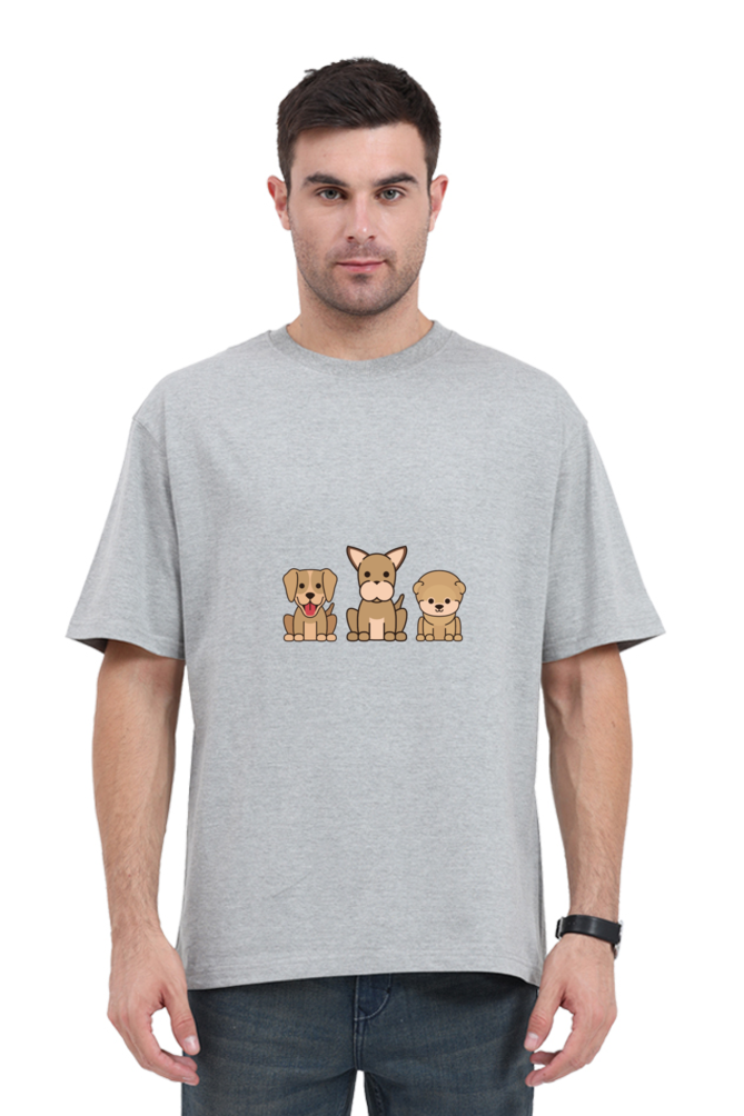 Men Oversized Dog Lover T-shirt | Best Men's Oversized Dog Lover T-Shirts