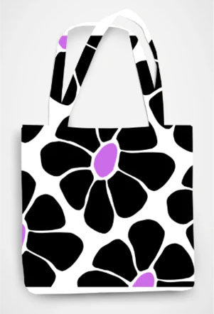 Cute Hand Bag With Zip for Work and Travel | AOP Tote Bag Zipper