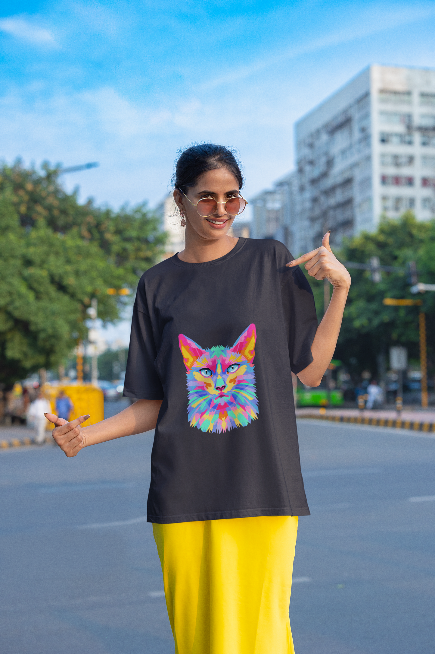 Oversized Cat Lover T-shirt